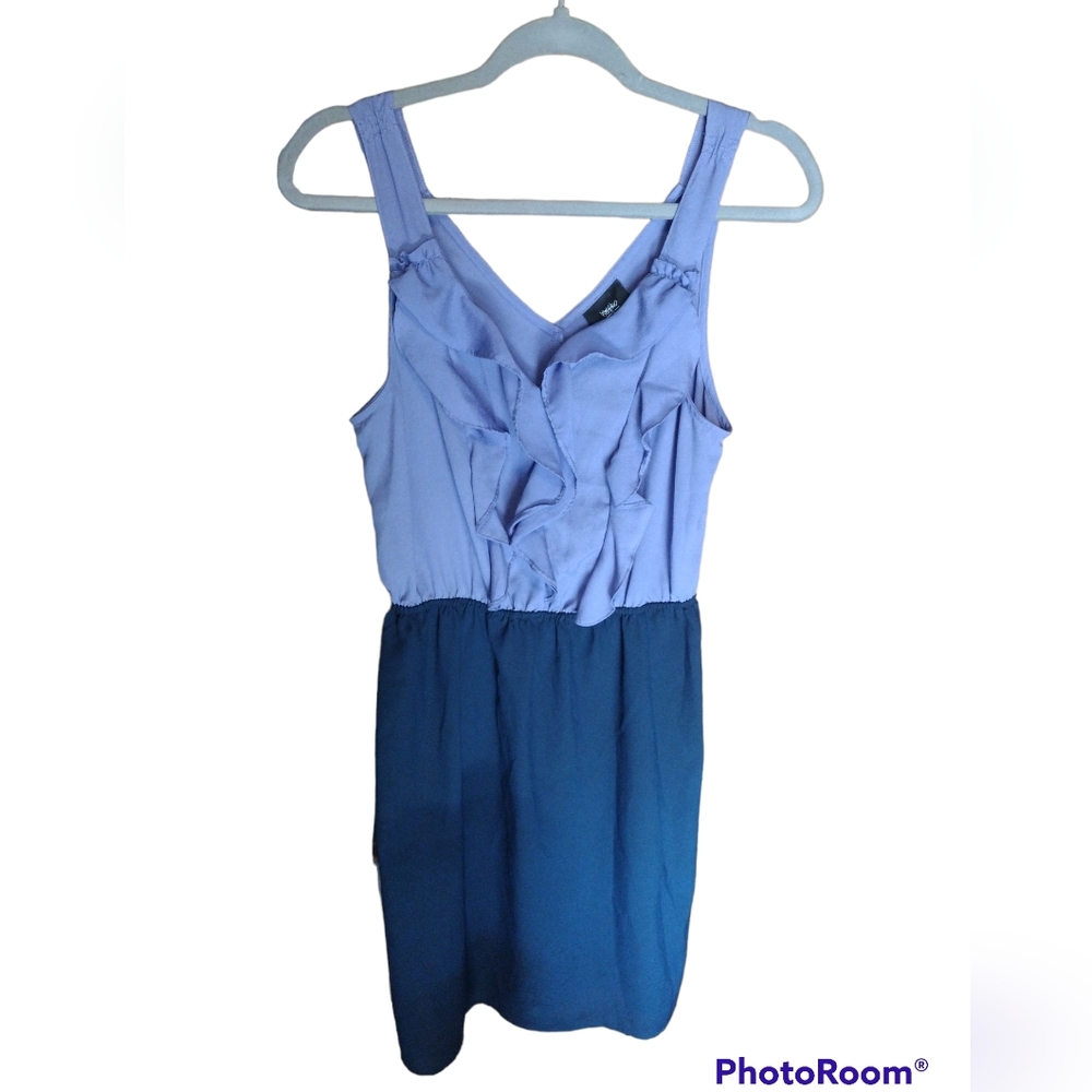 Women's Mossimo Two-Tone Purple Ruffle Dress